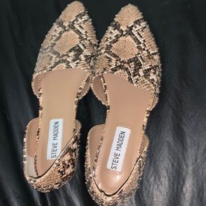 Studded snakeskin Steve Madden flats
